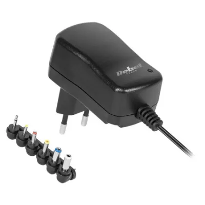 Alimentator stabilizat universal, tensiune iesire 3 / 4,5 / 5 / 6 / 7,5 / 9 / 12v, polaritate variabila, 1000mah