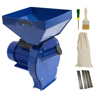 Moara electrica pentru uruiala si cereale MF GF-0063 cu sac si cuva mare, Cupru, 2.5 KW, 200 kg/h, 4 site incluse Moara electrica pentru uruiala si cereale MF GF-0063 cu sac si cuva mare, Cupru, 2.5 KW, 200 kg/h, 4 site incluse