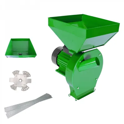 Moara cereale cu ciocanele Lider MX947, 4.5 kW, 300 kg/ora, 3000 RPM, cuva mare, bobinaj cupru Moara cereale cu ciocanele Lider MX947, 4.5 kW, 300 kg/ora, 3000 RPM, cuva mare, bobinaj cupru