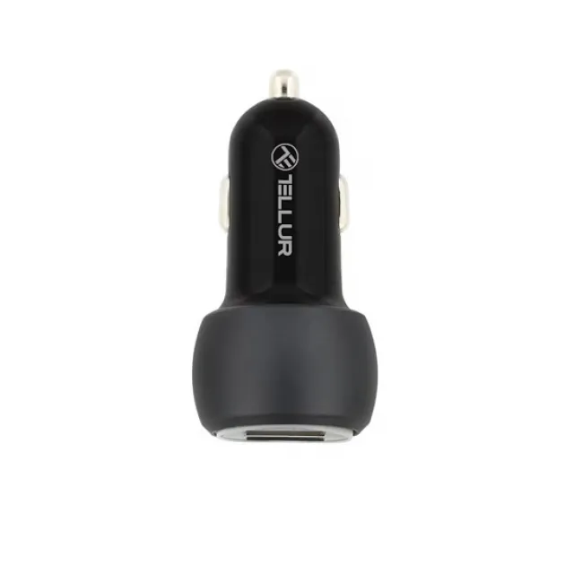 Incarcator auto Tellur FCC8, 6A, 36W, (QC 3.0 + QC 3.0), Negru Incarcator auto Tellur FCC8, 6A, 36W, (QC 3.0 + QC 3.0), Negru