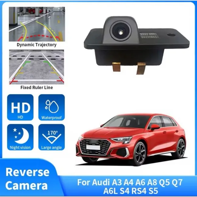 Camera marsarier auto compatibil Audi A3, A4, A6, Q7, unghi 170 grade, rezistenta ip68