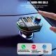 Modulator FM Auto Bluetooth 5.0, Incarcator Auto Tip C / USB QC 3.0, Incarcare Rapida, USB 2.0, MP3 Player, Handsfree,FM, LED RGB