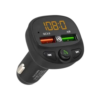 Modulator FM Bluetooth FMT-B7, USB, microSD, QC 3.0, Negru