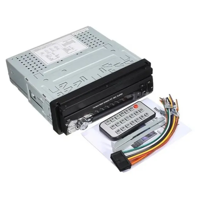 MP5 Player Auto cu Display Retractabil, 1DIN, Radio FM, Ecran 7'', Telecomanda, Bluetooth, USB, AUX, 60Wx4 MP5 Player Auto cu Display Retractabil, 1DIN, Radio FM, Ecran 7'', Telecomanda, Bluetooth, USB, AUX, 60Wx4