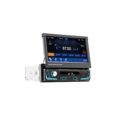 MP5 Player Auto cu Display Retractabil, 1DIN, Radio FM, Ecran 7'', Bluetooth, 60Wx4