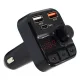 Modulator Auto FM Bluetooth 5.0, 12-24 V, USB 1.0, MP3 Player, Type C 18W, USB 3.0 A, Negru Modulator Auto FM Bluetooth 5.0, 12-24 V, USB 1.0, MP3 Player, Type C 18W, USB 3.0 A, Negru