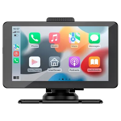 Sistem Navigatie Auto 7 inch, Apple Carplay & Android, Bluetooth, camera marsarier, ecran IPS HD Full-Touch, Aux