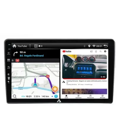 Navigatie auto, android 10.0, 2DiN, radio, gps, ecran 9”, bluetooth, touchscreen, wifi, Mirror Link, 2gb ram + 32gb