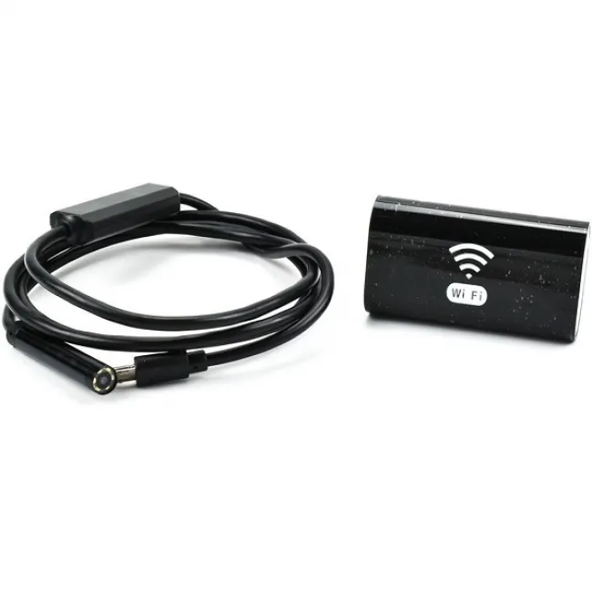 Camera endoscopica pentru mobil cu rezoluție 2560x1920 pixeli și cablu 1m lungime, 2K HD, IP67, 30fps, 800mah,wifi