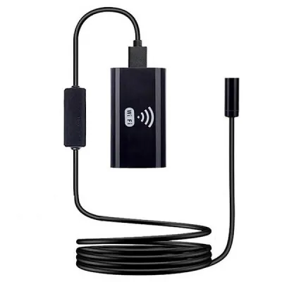 Camera endoscopica pentru mobil cu rezoluție 2560x1920 pixeli și cablu 1m lungime, 2K HD, IP67, 30fps, 800mah,wifi