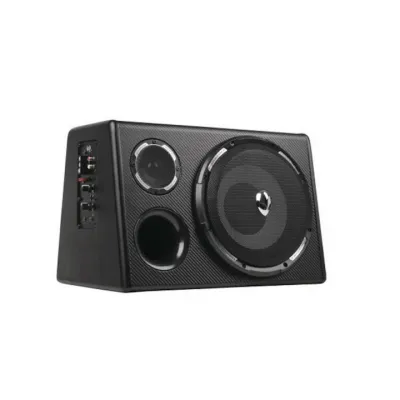 Subwoofer auto 10" cu amplificator, 200W max, 86DB, 37, 5 x 30 x 37 cm