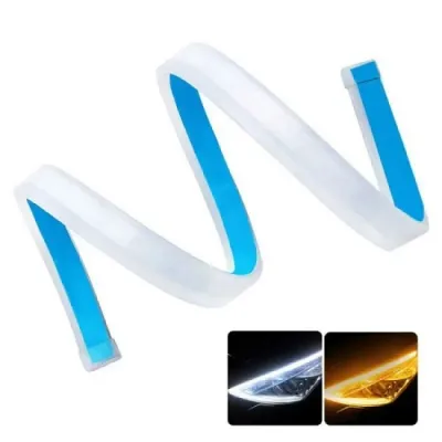 Kit lumini de zi, DRL, cu semnalizare dinamica, Culoare lumina alb-rece / galbena, 60 cm Kit lumini de zi, DRL, cu semnalizare dinamica, Culoare lumina alb-rece / galbena, 60 cm