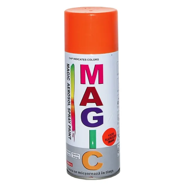 Spray vopsea Magic portocaliu fluorescent 1006 450 ml