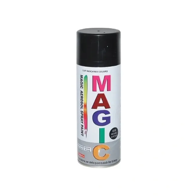 Spray vopsea Magic negru lucios 039 450 ml