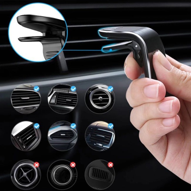 Suport Magnetic, Telefon, Prindere pe Grila de Ventilatie Auto, H-CT318 Suport Magnetic, Telefon, Prindere pe Grila de Ventilatie Auto, H-CT318