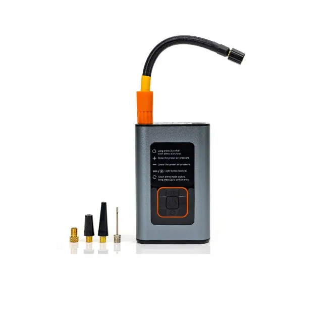 Compresor auto cu acumulator, 4000mAh, 10bar, lanterna, baterie externa, 3in1, 17L/min Compresor auto cu acumulator, 4000mAh, 10bar, lanterna, baterie externa, 3in1, 17L/min