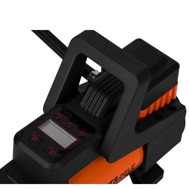 Compresor aer, auto, Kraft&Dele KD3440, 200 PSI, 45 L/min, 12 V, 168 W, lanterna, buton On/Off, manometru digital