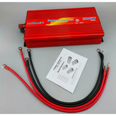 Invertor tensiune 12V-220V Lairun, 3000 W, putere continua 2000 W Invertor tensiune 12V-220V Lairun, 3000 W, putere continua 2000 W