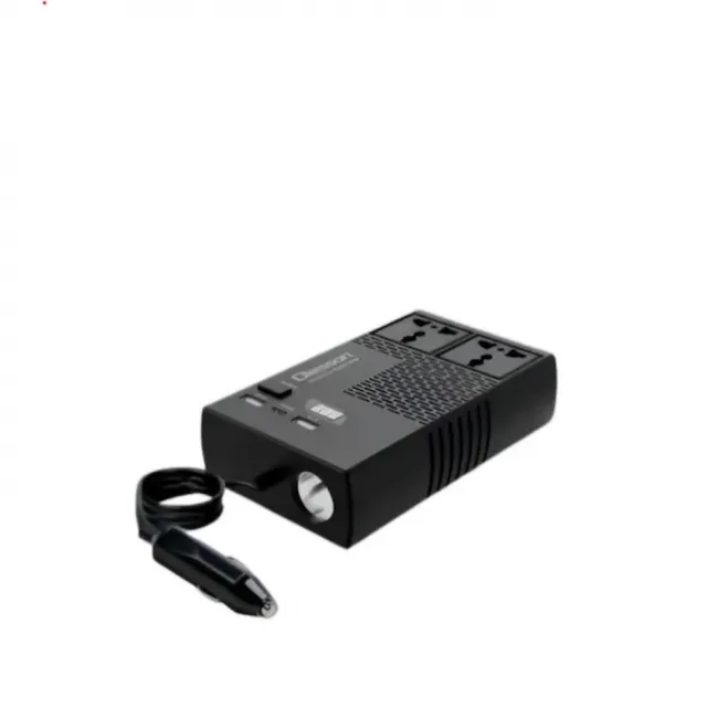 Invertor Auto 200W 12/24V DC la 220V AC cu 2xUSB/ 1x USB Type-C, 2xPort 220, Led Smart Display, Protectie Supraincalzire Invertor Auto 200W 12/24V DC la 220V AC cu 2xUSB/ 1x USB Type-C, 2xPort 220, Led Smart Display, Protectie Supraincalzire