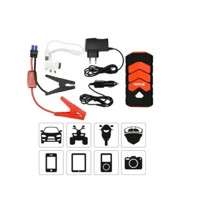 Acumulator extern cu functie booster Yato YT-83081 (pornire/incarcare auto), Li-Po, 9000 mAh, YT-83081 Acumulator extern cu functie booster Yato YT-83081 (pornire/incarcare auto), Li-Po, 9000 mAh, YT-83081