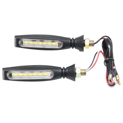 Set 2 semnalizari moto cu led 12 V, semnalizare galbena dinamica Set 2 semnalizari moto cu led 12 V, semnalizare galbena dinamica